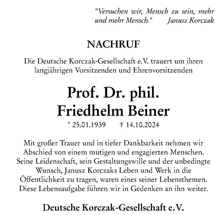 Quelle: Tageszeitung "Allgemeine Zeitung" Mainz [URL: https://www.vrm-trauer.de/traueranzeige/friedhelm-beiner]